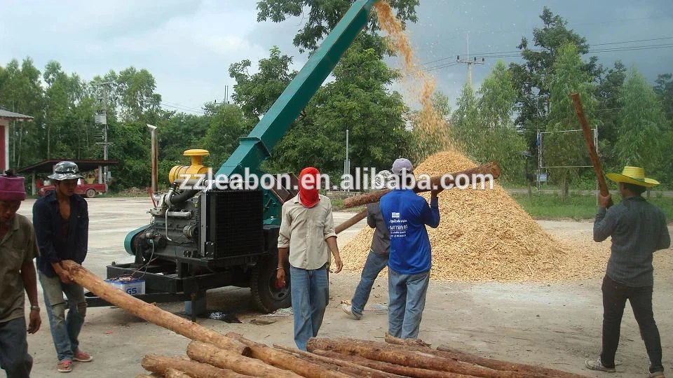 Popular Used Disc Wood Chipper Diesel Engine Drive by Indian