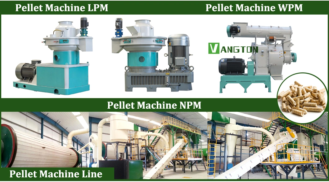 China Sawdust Straw Rice Husk Fuel Power Coconut Peanut Shell Palm Leaf Bagasse Waste Branch Tree Bark Ring Die Biomass Wood Pellet Machine for UK/Sales