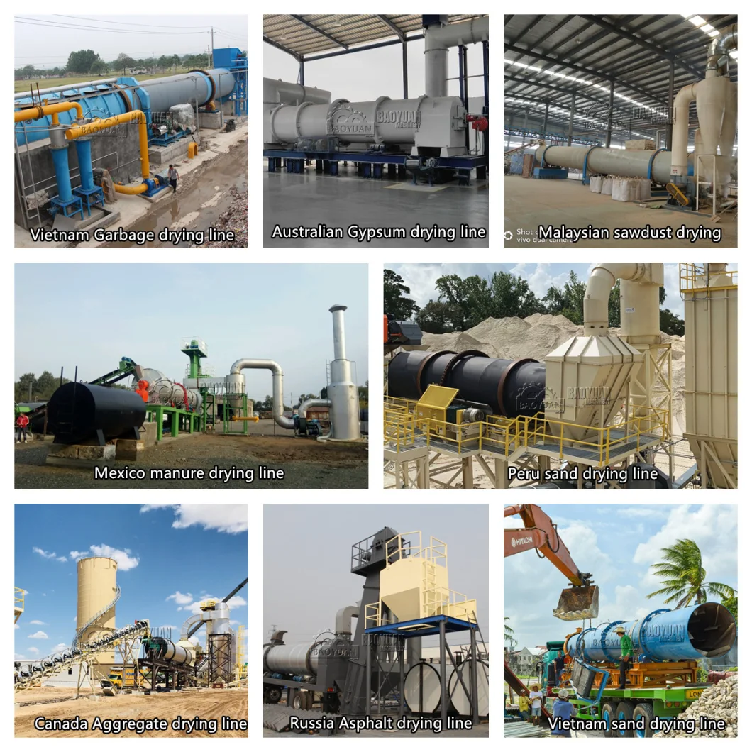 Factory Good Price Industrial Biomass Rotary Drum Dryer Wood Dryer