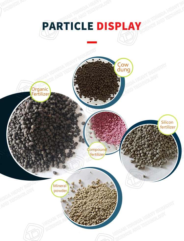 Hot Sale Tdyz-500 Disc Fertilizer Disk Automatic Granulator Pelletizer Animal Feed Pellet Machine