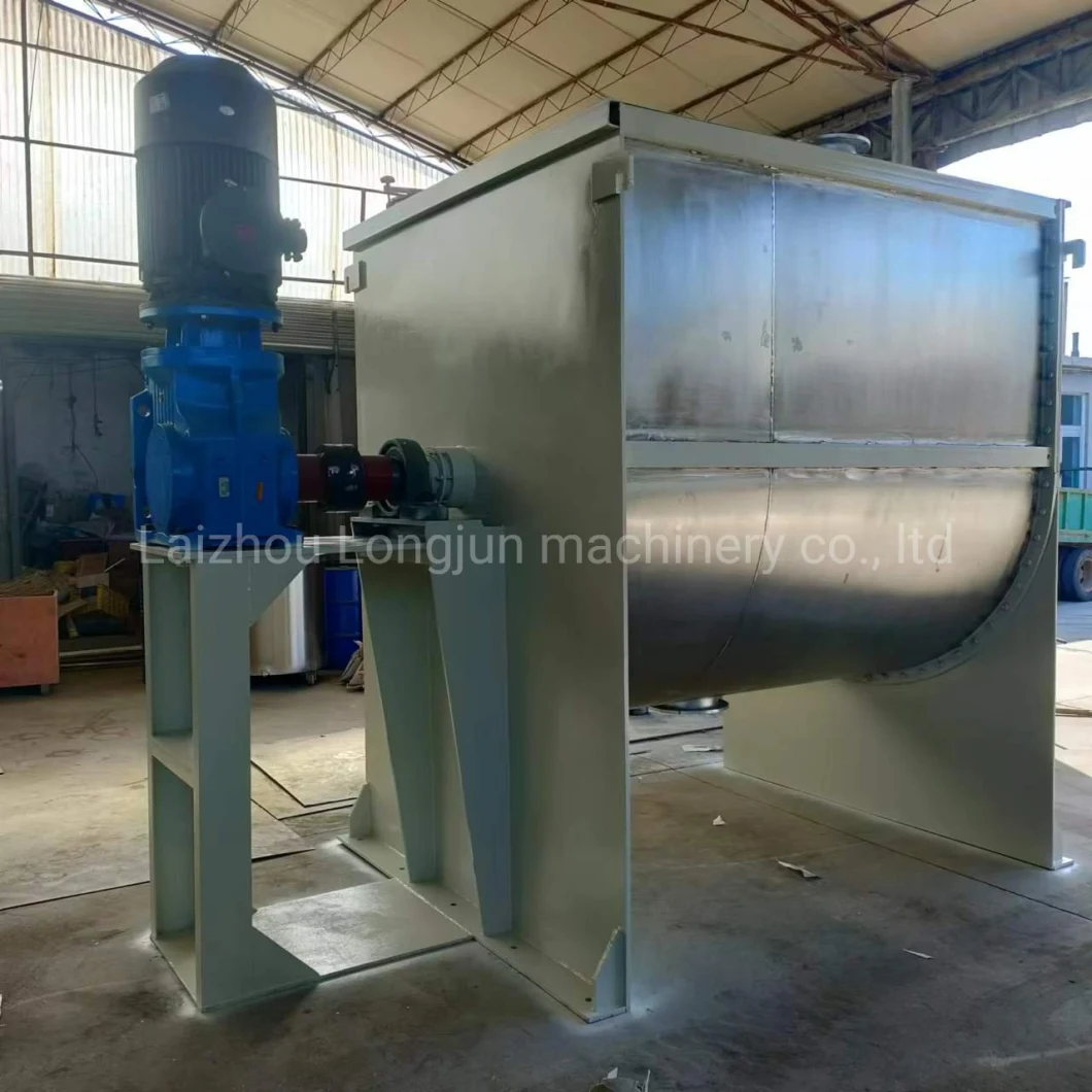 Dry Powder Mixing Machine Powder Putty Powder Mixer 1000L Stainless Steel Horizontal Spiral Belt Mixer