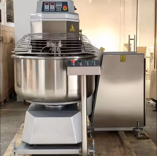 Commerciale Industriale Elettrico 8 100kg 20L 260L Cibo Pane Cottura Attrezzatura da forno Doppio movimento Stand Pasta Macchina a spirale Miscelazione a spirale Farina Impastatrice