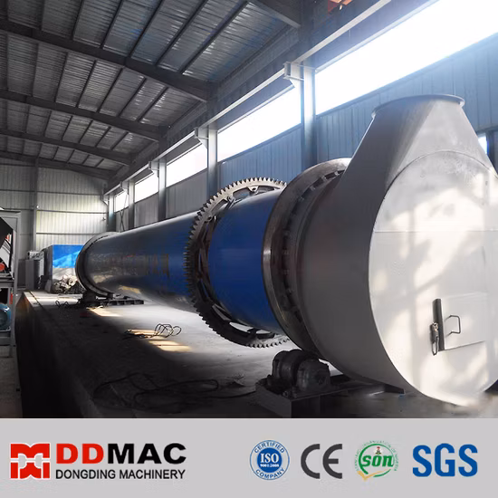 Sistema di essiccazione industriale a tamburo per minerali, minerali minerali, sabbia di quarzo, sedimenti di foraggio, letame di pollo, carbone, letame, scorie, biomassa, essiccatore rotativo industriale